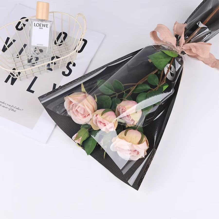Transparente Kunststoff-Verpackungshüllen für einzelne Rosen und Blumenbouquets - Bild 3