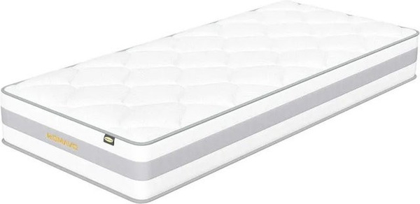 HOMAVO 7 Zonen Tonnentaschenfederkern Matratze Weiß, B/T/H: 90 x 200 x 25 cm, H3/H4 Wendematratze mit Visco Memoryschaum und Komfortschaum