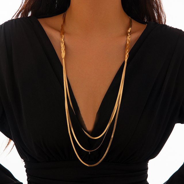 Salircon Halskette, Kupfer, Gold, Vintage, Damen - Bild 1