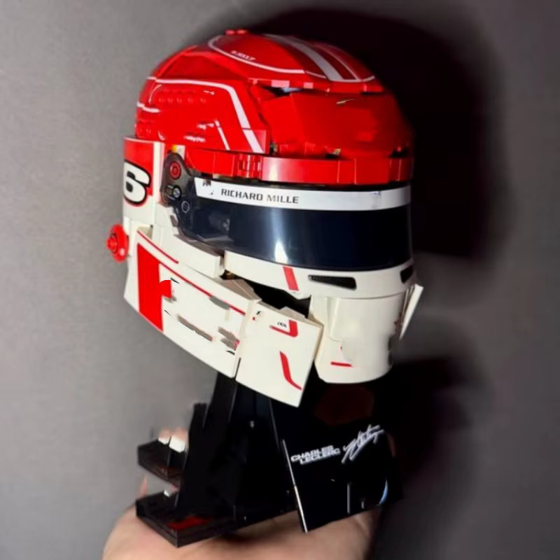 Potdemiel Scuderia HP Charles Leclerc Helm, Bausteine, 886 Teile - Bild 2