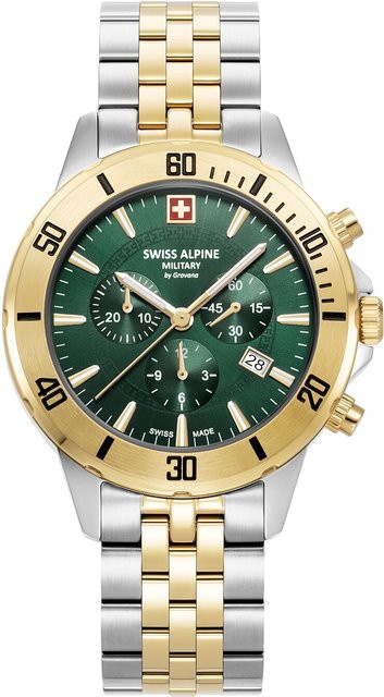 Swiss Alpine Military Chronograph, Edelstahl, Quarz, 44 mm, Herren - Bild 1