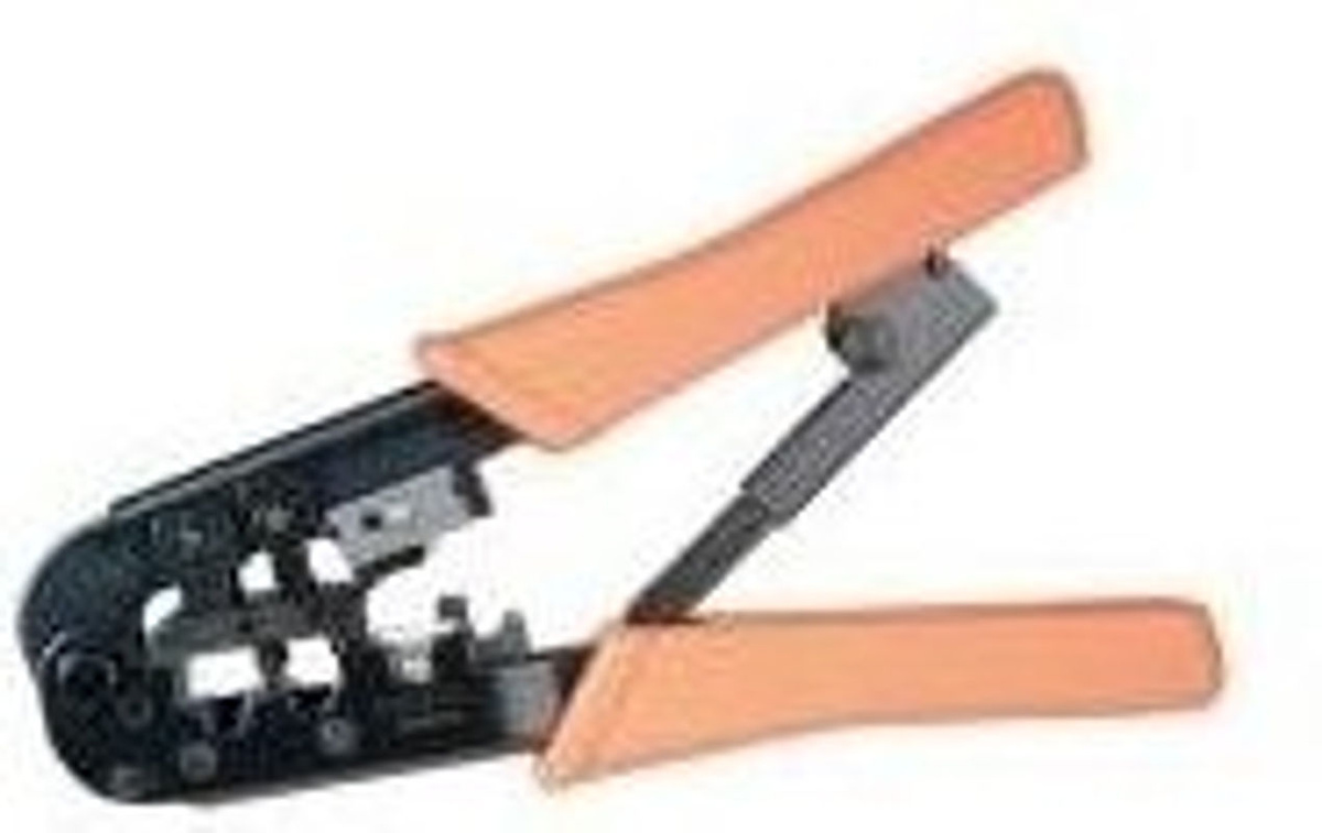 ROTRONIC-SECOMP Crimpzange für RJ11, RJ12 und RJ45 in Orange aus Stahl und Metall - Bild 2