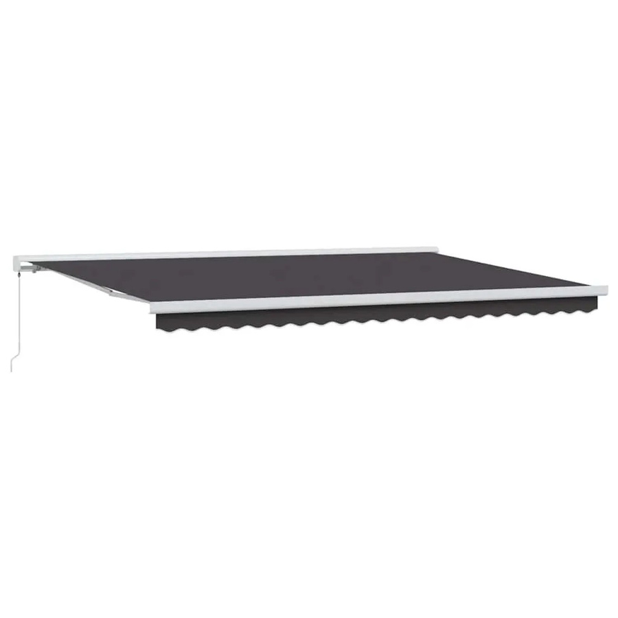 vidaXL Einziehbare Markise Anthrazit aus Polyester und Metall B: 500 cm, T: 300 cm - Bild 2