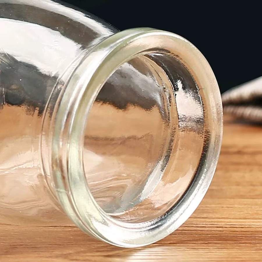 Transparente Glasflasche mit Deckel für Pudding und Aufbewahrung, 150 ml oder 200 ml - Bild 3