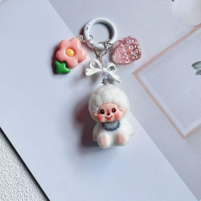 Monchhichi Plüsch Schlüsselanhänger, Unisex - Bild 1