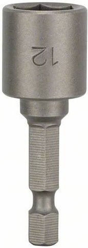 Bosch Steckschlüssel-Maschinenaufnahme 12mm mit 1/4 Zoll Antrieb in Silber - Bild 1