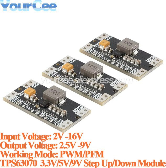 Your Cee XL63070 TPS63070 DC Automatisches Step-Up-Down-Leistungsverstärkermodul 3,3V 5V 9V Niedrigrippel-Lithium-Spannungsstabilisierung 10 Stück - Bild 1