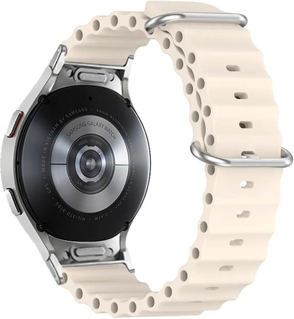 CRESTED Uhrenarmband Silikon, Weiß, Klassisch, Unisex - Bild 1