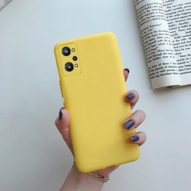 Binchi Health Electronics Schutzhülle aus weichem Silikon TPU für Realme GT Neo 2, Realme GT Neo 3T und Realme GT 2 in Gelb - Bild 1