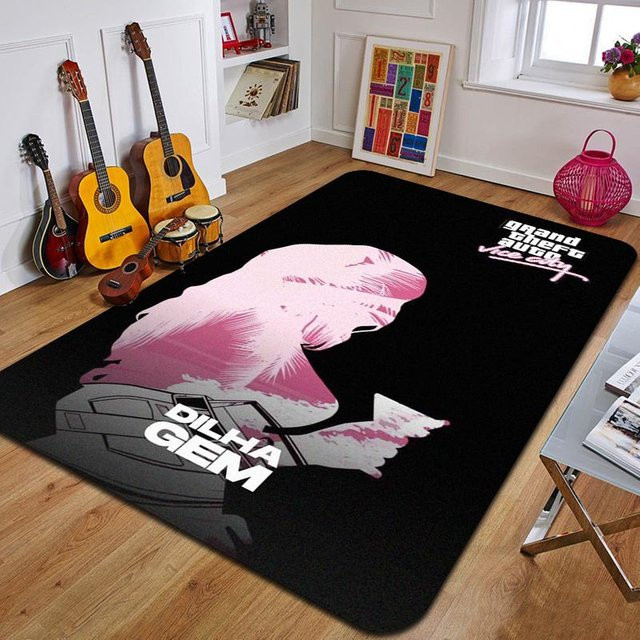 Grand Theft Auto Druckteppich in Schwarz B: 160 cm, T: 200 cm - Bild 1