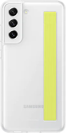 EF-XG990 Slim Strap Cover Handyhülle für Samsung Galaxy S21 FE 5G in Weiß - Bild 1