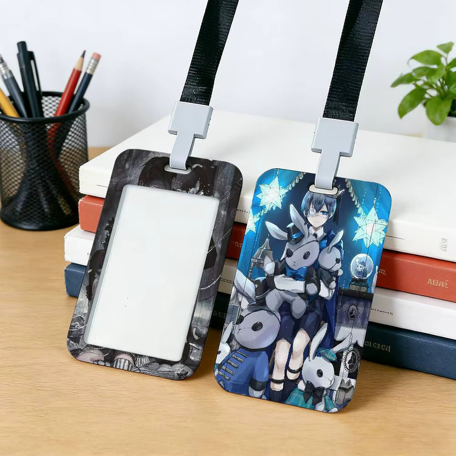 Anime Black Butler Kartenhalter mit Schlüsselband und Namensschild für Ausweise in Multicolour - Bild 3