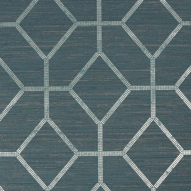 Boutique Luxury Vliestapete Asscher Geo in Petrol und Grün mit geometrischem Muster, Breite: 0,52 m, Länge: 10,05 m - Bild 1