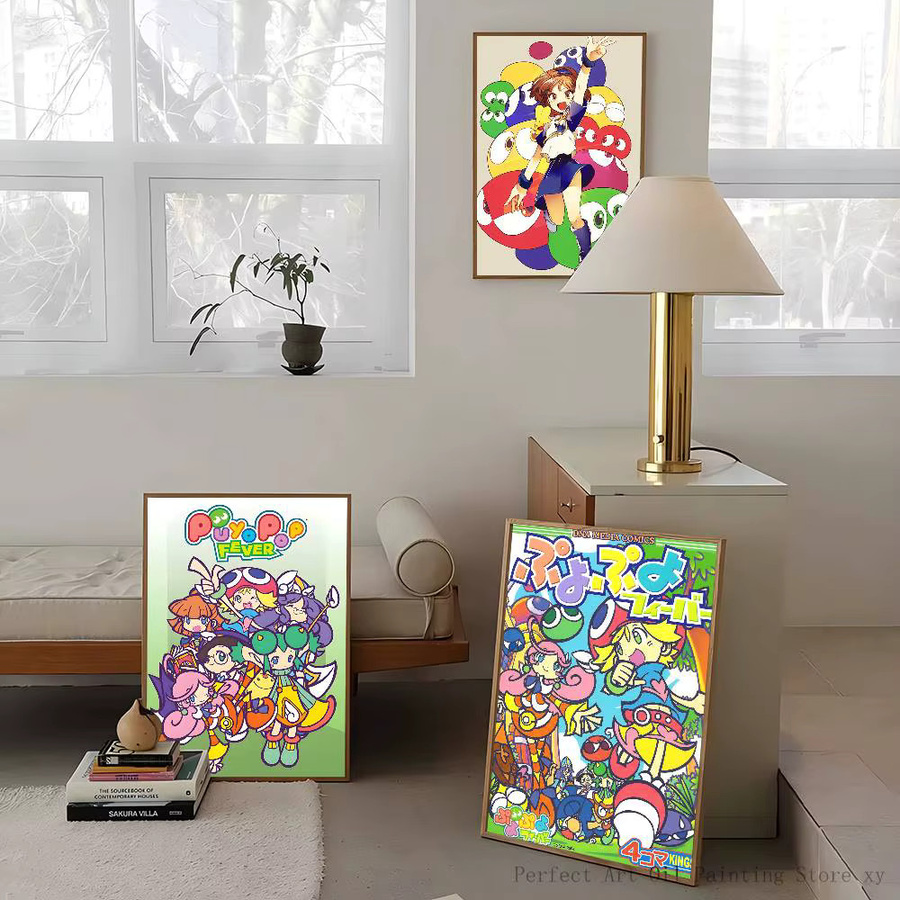 Wasserdichter P-Puyo Pop Fever Poster Aufkleber von moetch in Mehrfarbig für deine Wohnzimmer und Schlafzimmer Dekoration - Bild 3