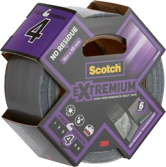 Scotch Hochleistungs-Klebeband Extremium No Residue Schwarz Breite: 48 mm, Länge: 18,2 m - Bild 1
