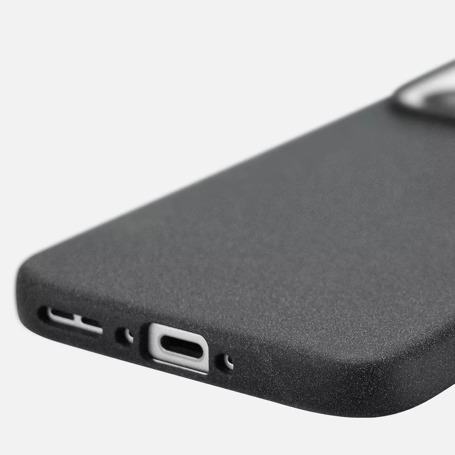 MagSafe kompatible Schutzhülle für Oppo Find X8 Ultra, Find X8s, Find X9 und Find X9s Pro in Grau mit Quartz Rock Design und Anti-Fingerprint Oberfläche - Bild 1