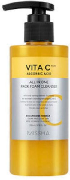 MISSHA Vita C Plus All-In-One Pack Schaumreiniger, 200 ml, Vitamin C - Bild 1
