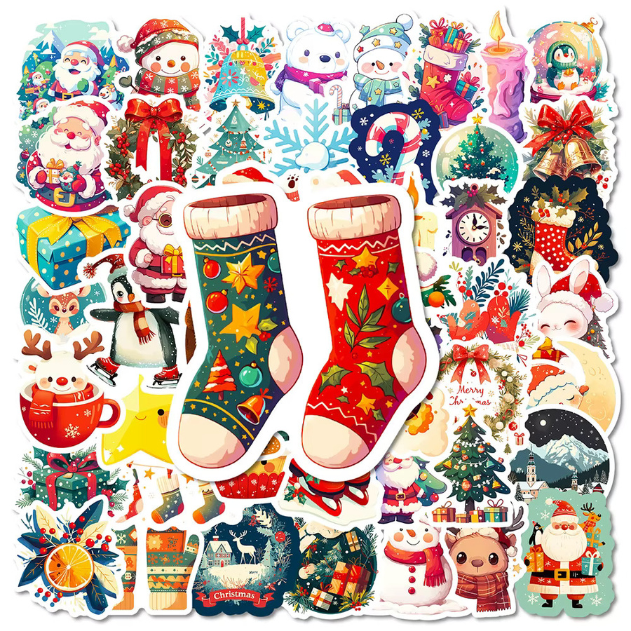 Charile Kawaii Cartoon Weihnachten Aufkleber, multicolor, Papier - Bild 2