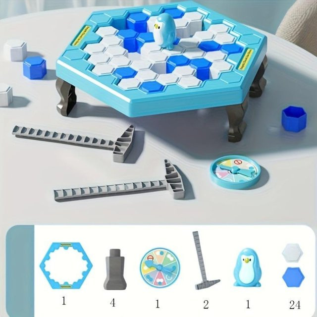 Fashnics Rette den Pinguin Eis-Klopf-Rettungsspiel, Partyspiel, ab 12 Jahre - Bild 1