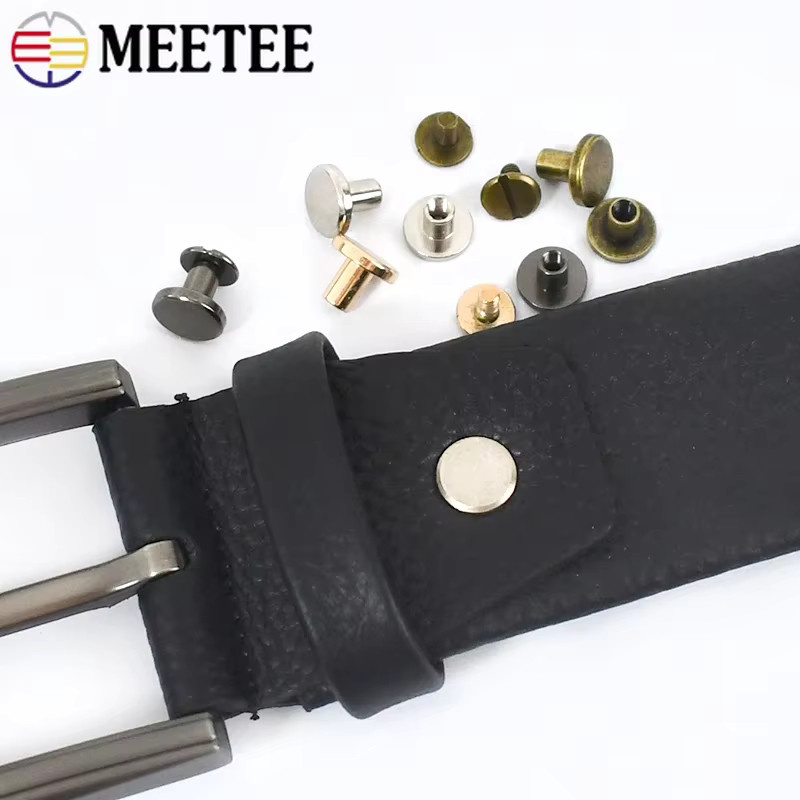 Meetee Flachkopf-Metallschrauben aus Stahl in Schwarz für DIY Hardware Zubehör, 5-8mm - Bild 3