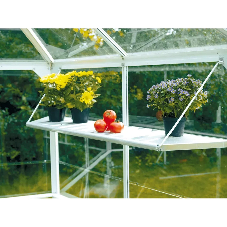 Vitavia Alu-Hängeregal für Gewächshäuser Hera 4500 und Juno 4500, klappbar, aluminium eloxiert, silberfarben, B/T/H: 26,9 x 12,0 x 121,6 cm - Bild 2