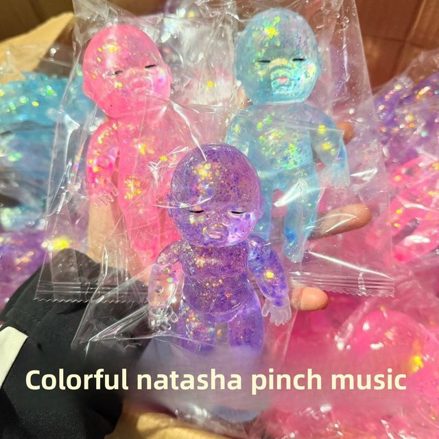 Maltose Natasha Bunte kleine schwarze Puppe Dekompressionsspielzeug, 11cm - Bild 1