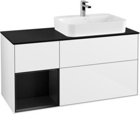 V&B Waschtischunterschrank Finion in Weiß lackiert, Breite: 120 cm, Tiefe: 50,1 cm, Höhe: 50,1 cm - Bild 1