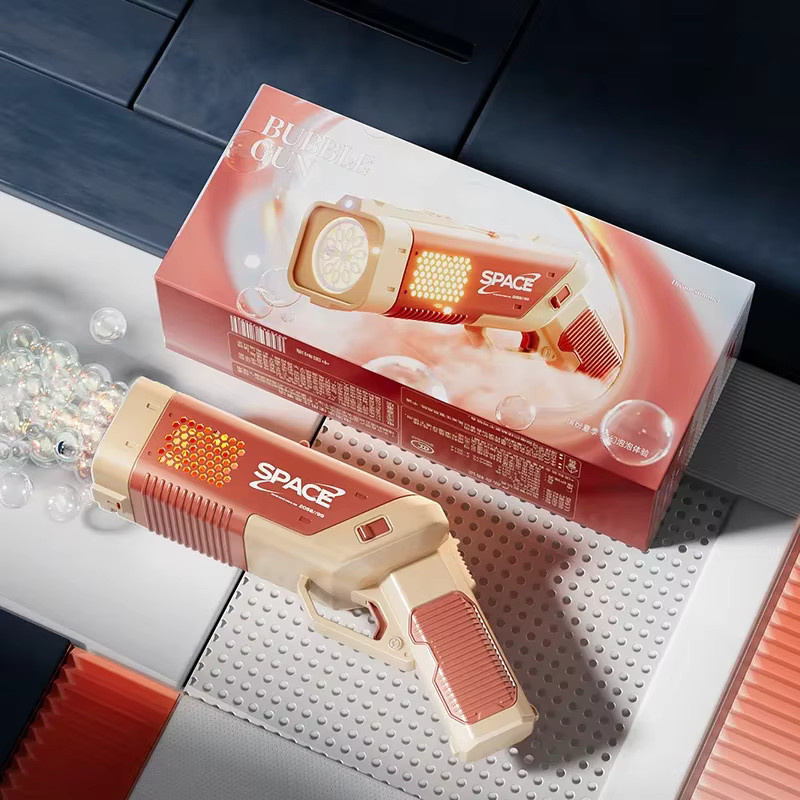 CONUSEA Automatische Seifenblasenpistole, Weltraum, Orange - Bild 6