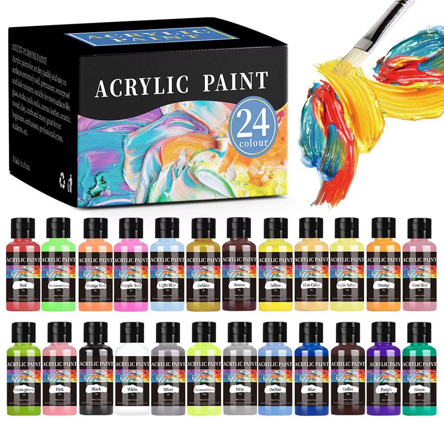 24-Farben Lederpigment-Set zur Lederreparatur und für DIY-Handwerk, Mehrfarbig - Bild 3
