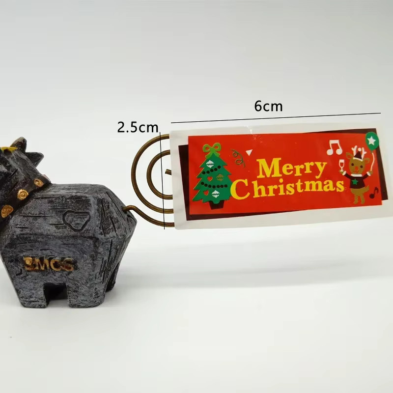 CBTstationery Weihnachten Aufkleber Set mit Motiv Weihnachtsmann, Schneemann und Elch für Kuchen, Backen und DIY Geschenke, 100 Stück, Mehrfarbig - Bild 5