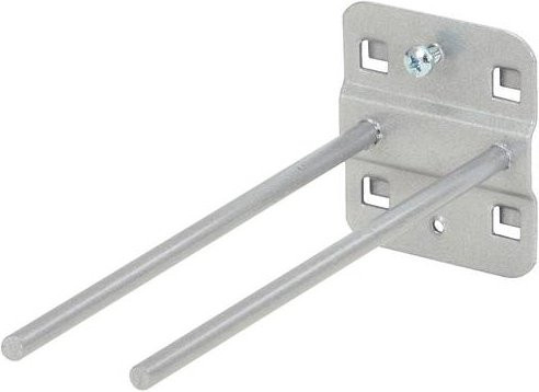 KS Tools Doppelter Werkzeughalter mit geradem Dorn in Silber, Durchmesser: 6 mm, Länge: 75 mm - Bild 1