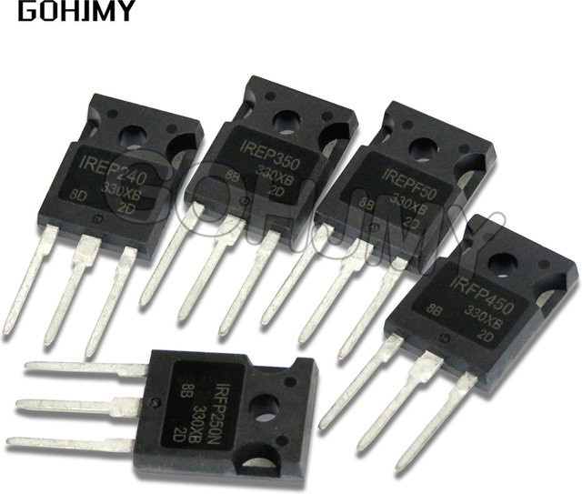 GOHJMY IRFP450PBF TO247 Leistungstransistor Set, 5er Pack, Schwarz - Bild 1