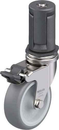 Blickle Edelstahl-Apparate-Lenkrolle LRXA-TPA 75G-FI-EXR05 in Silber, Rad-Durchmesser: 75 mm, Tragfähigkeit: 75 kg - Bild 1