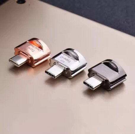 Tutew USB-C Kartenleser USB 3.1 Typ C OTG Adapter für TF Micro SD Karten in Schwarz - Bild 4