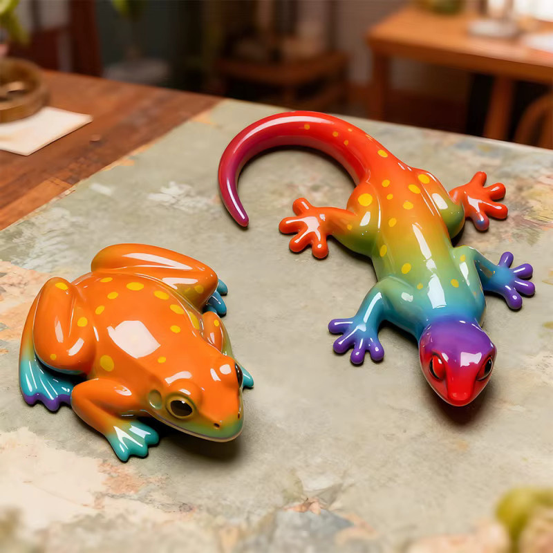 Silikonform mutu für 3D Tier Kerzen und Epoxidharz zur Herstellung von Schildkröten, Eidechsen und Fröschen als Desktop-Ornament - Bild 2