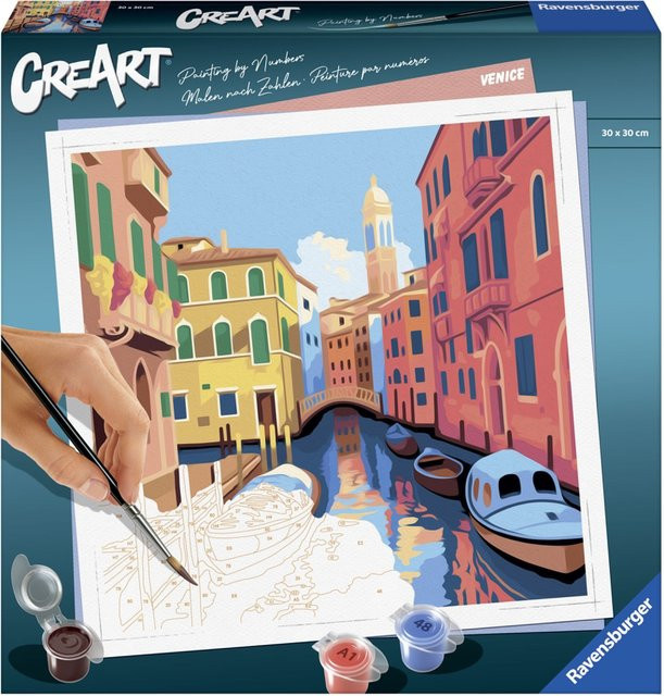 Ravensburger Malset Malen nach Zahlen, Venedig, ab 7 Jahre - Bild 1