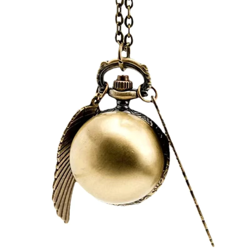wecin Taschenuhr Halskette, Quarz, Bronze, Messing, Unisex - Bild 2