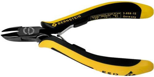 Bernstein Tools EUROline 3-668-15 ESD Seitenschneider mit Facette aus Edelstahl in Gelb, Länge: 135 mm - Bild 1
