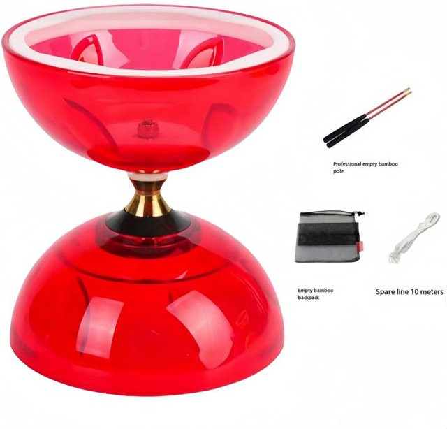 Yiran Health & Beauty Diabolo Chinese Yoyo Set, rot - Bild 1
