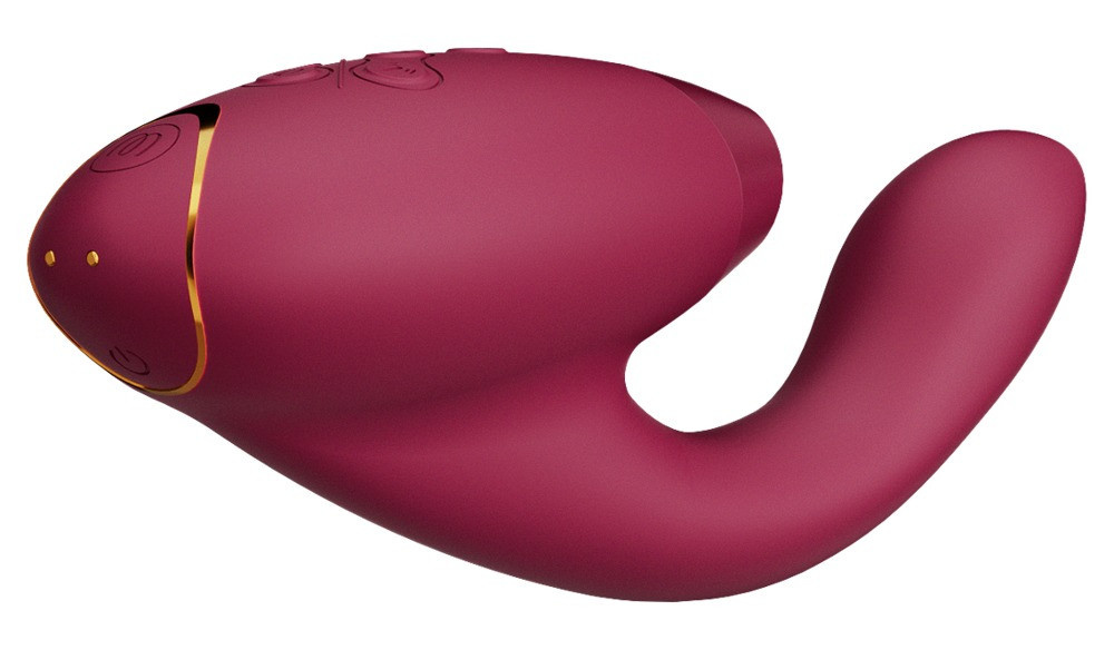 Womanizer DUO 2 Pulsator mit G-Punkt-Vibrator in Rot - Bild 2