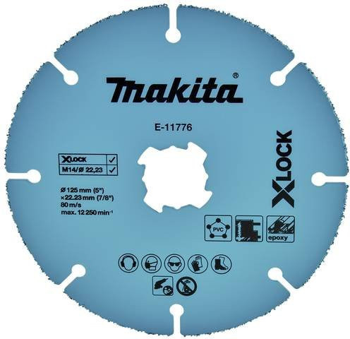 Makita Schneidscheibe für Metall in Blau mit Durchmesser: 125 mm und Bohrung: 12,5 mm - Bild 1