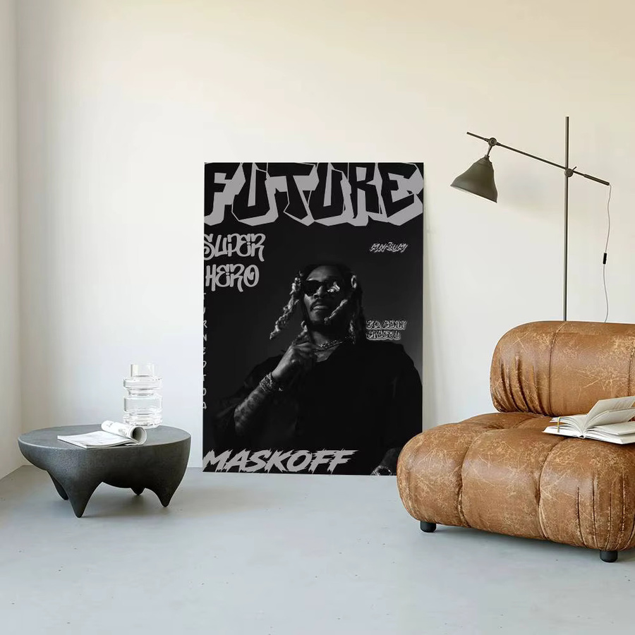 Rastar American Rapper Future Album Poster Aufkleber, wasserfester Wandkunst-Aufkleber in Multicolour, Rechteckig - Bild 6
