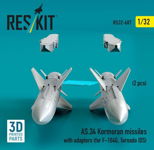 ResKit Models AS.34 Kormoran missiles with adapters, 2-teiliges Set - Bild 1
