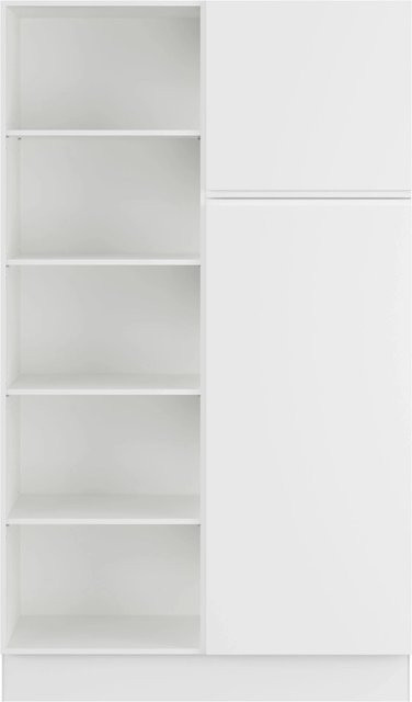 Impuls Küchen Hauswirtschaftsmodul HWR41205H in Weiß mit Soft-Close-Türen und internen Regalen, Breite: 120 cm - Bild 1