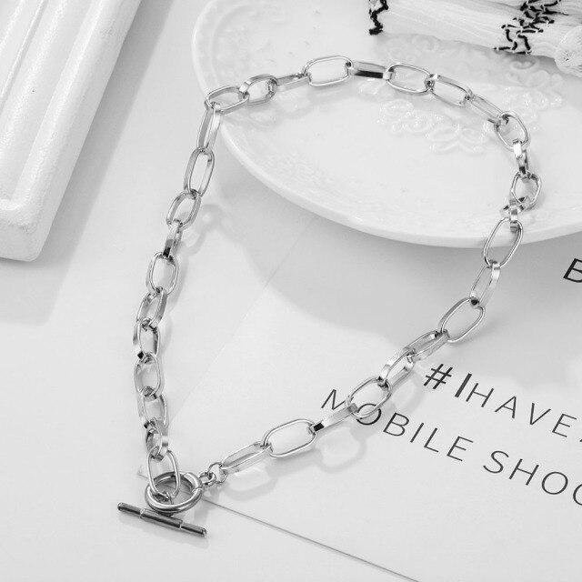 YIRAN Jewelry Halskette Edelstahl, Silber, Damen - Bild 1