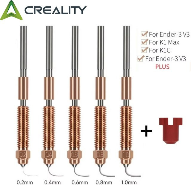 Creality Einhorn Schnellwechsel-Düsensatz für K1C, K1 Max und Ender-3 V3 mit Hochfluss-Druck für verbesserte Materialien - Bild 1