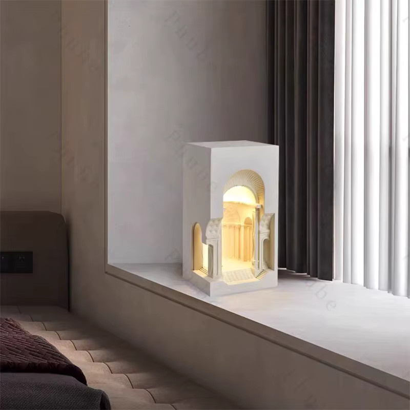 Moderne Phube Eck-Wandleuchte in Weiß für Schlafzimmer, Flur und Gang mit warmweißem Licht - Bild 3
