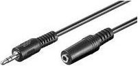 Microconnect Audio 3,5mm Klinkenkabel Schwarz, Länge: 15 m - Bild 1