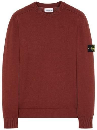 Stone Island Rundhals-Sweatshirt, Ziegelrot, Herren - Bild 1