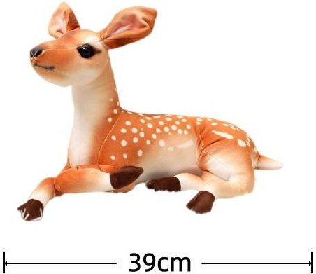 Yiran toy Geflecktes Hirsch-Stofftier, Plüsch / Textil, Braun, Bunt / Mehrfarbig - Bild 1